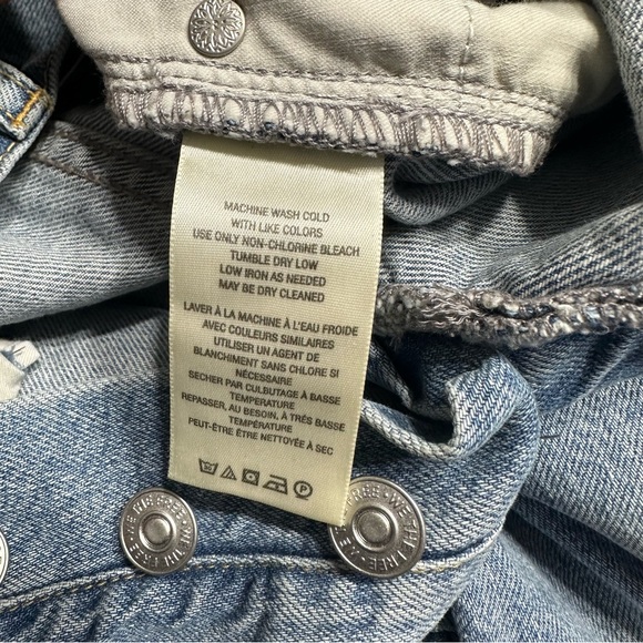 Free People Georgine Mom Crvy Jean Button Fly High Rise Size 34 NWOT - Picture 10 of 11